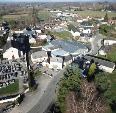 Artigueloutan vue du ciel