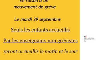 Greve 29 Septembre - Garderie